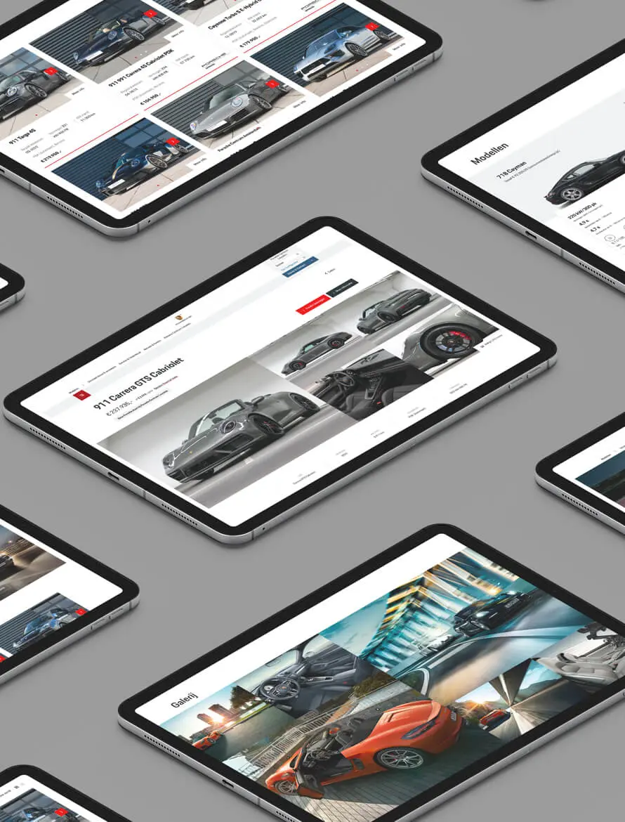 Porsche dealerwebsites in Nederland