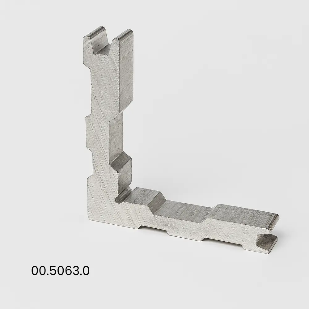 Door fly screen corner piece aluminum.