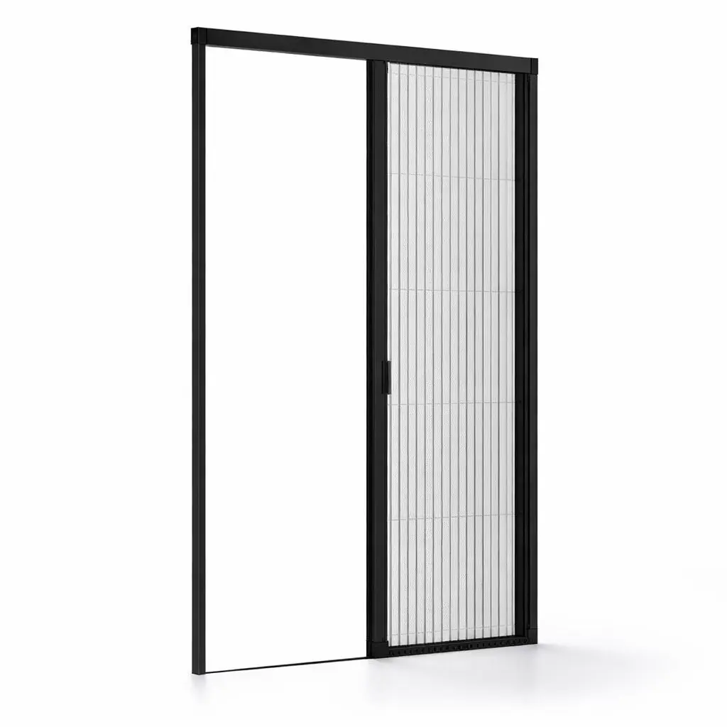 Enkele plisse hordeur caterpillar