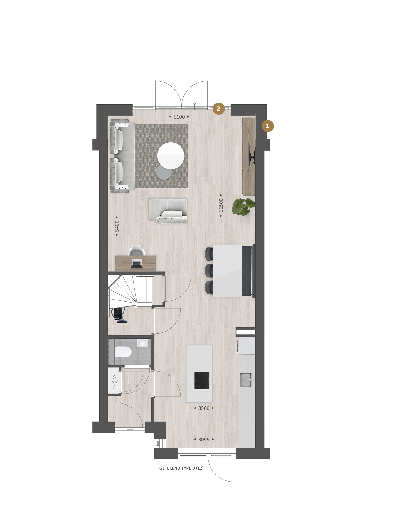 Tussenwoning | WIJD & ZIJD, bouwnummer 13 , afbeelding 7