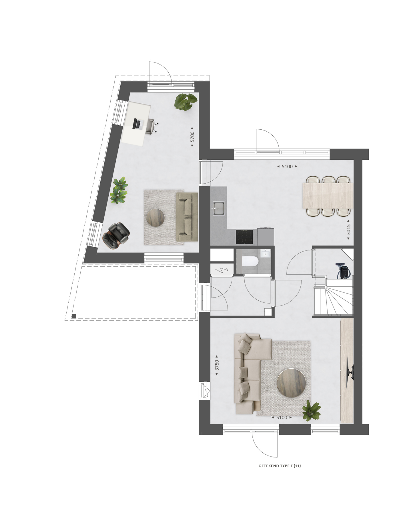 Hoekwoning met tuinkamer | WIJD & ZIJD, bouwnummer 11 , afbeelding 4