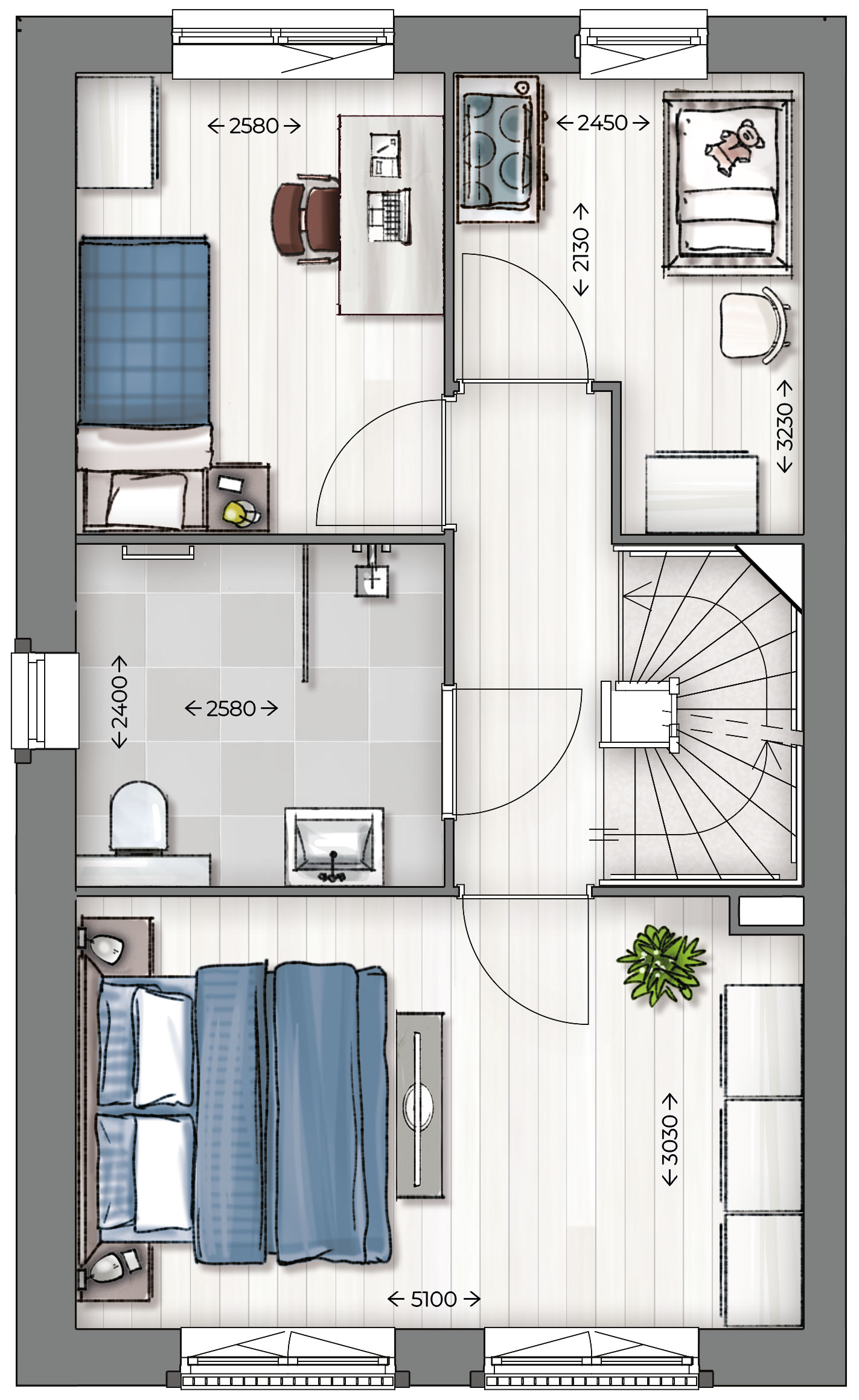 Twee-onder-een-kap-woning | TYPE OPAL, bouwnummer 14 , afbeelding 2