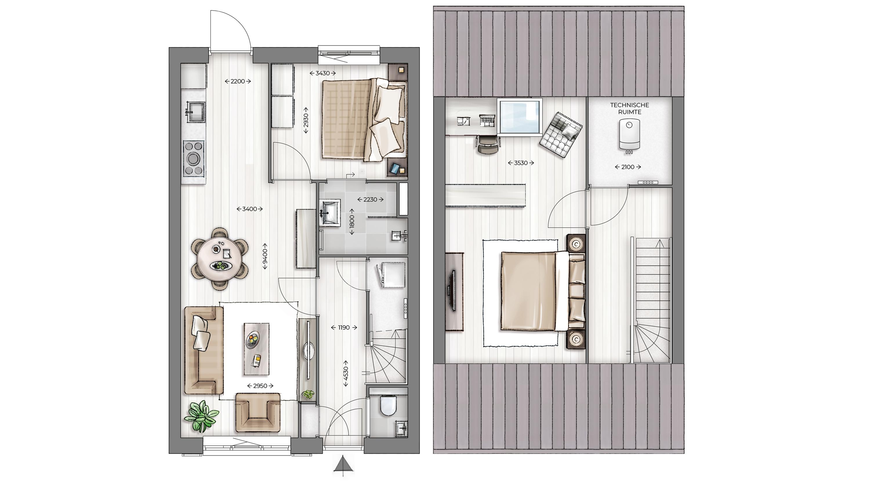 Levensloopbestendige woning | TYPE KARMIJN, bouwnummer 18 , afbeelding 3