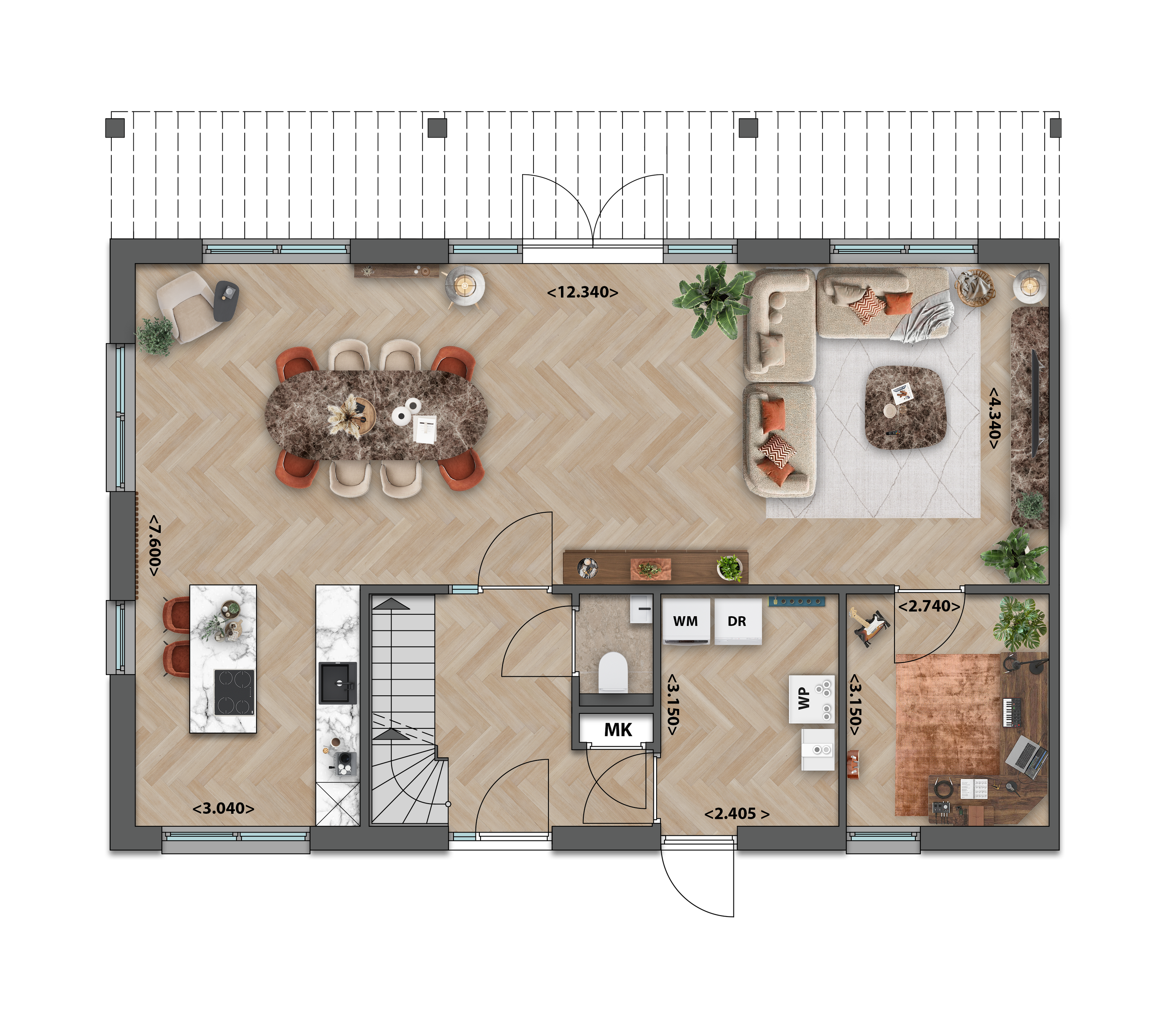 HALFVRIJSTAANDE ERFWONINGEN, bouwnummer 1 , afbeelding 5