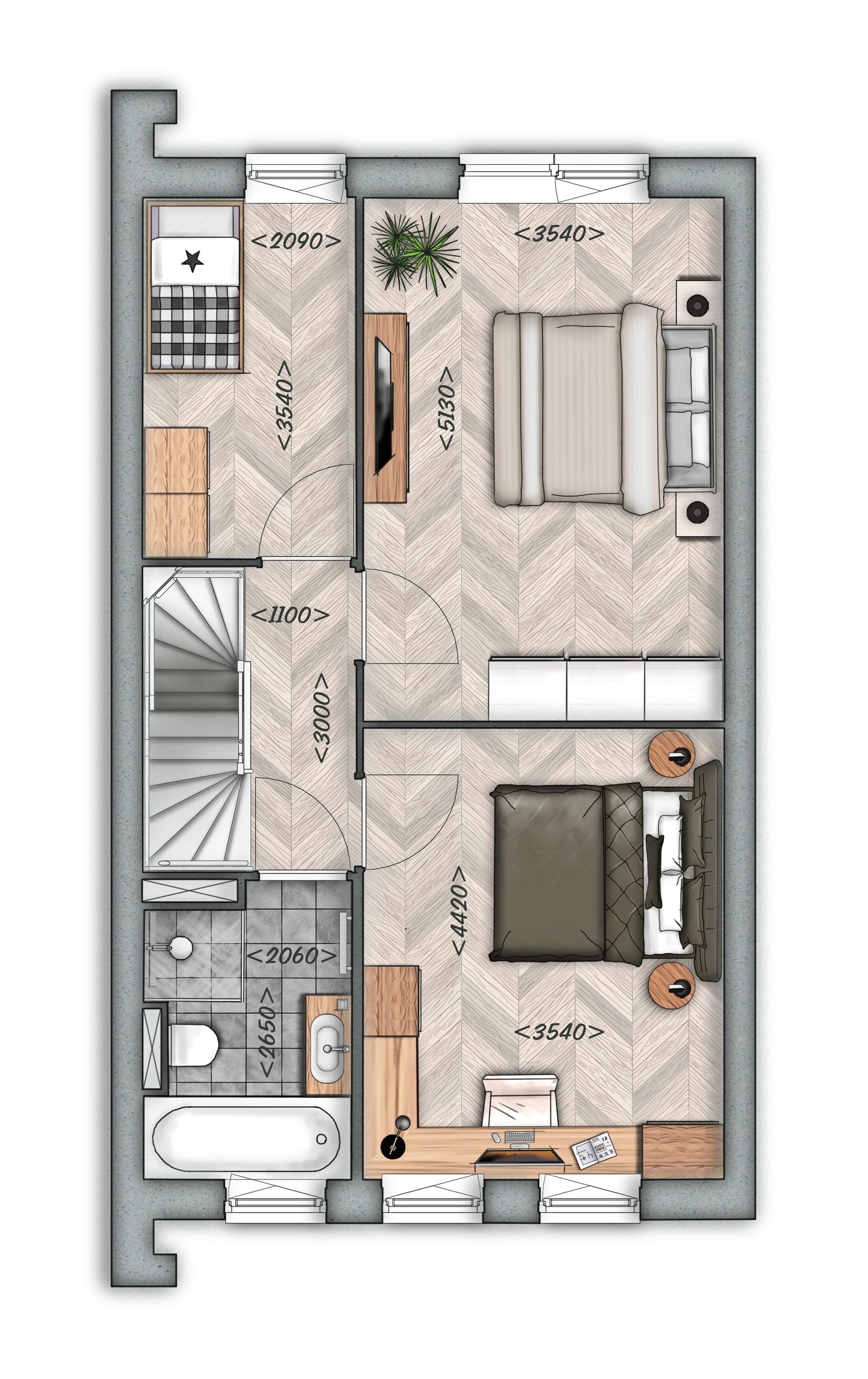 TUSSENWONING | TYPE A, bouwnummer 2 , afbeelding 2