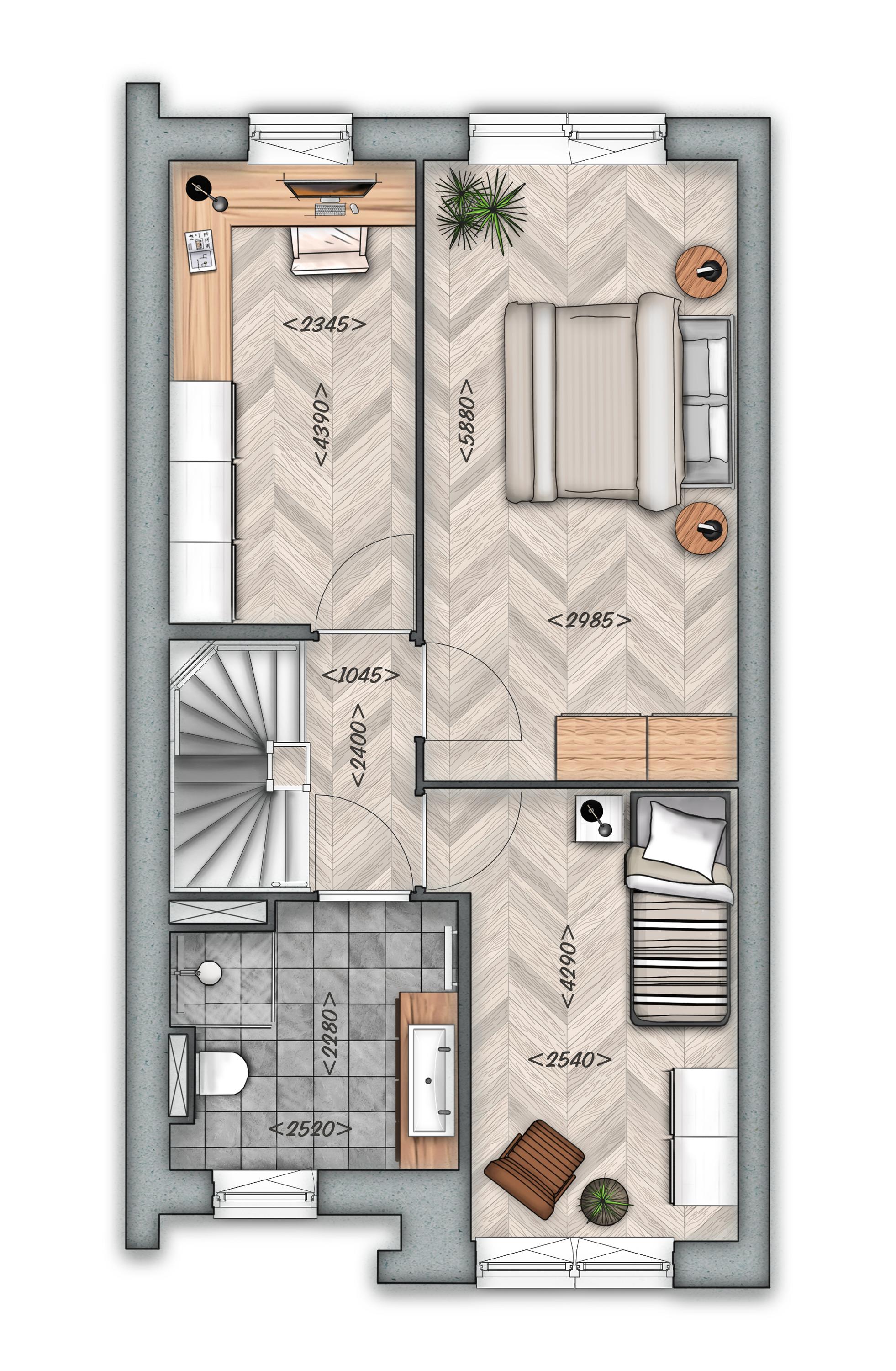 2 ONDER 1 KAPWONING MET GARAGE | TYPE D, bouwnummer 7 , afbeelding 2