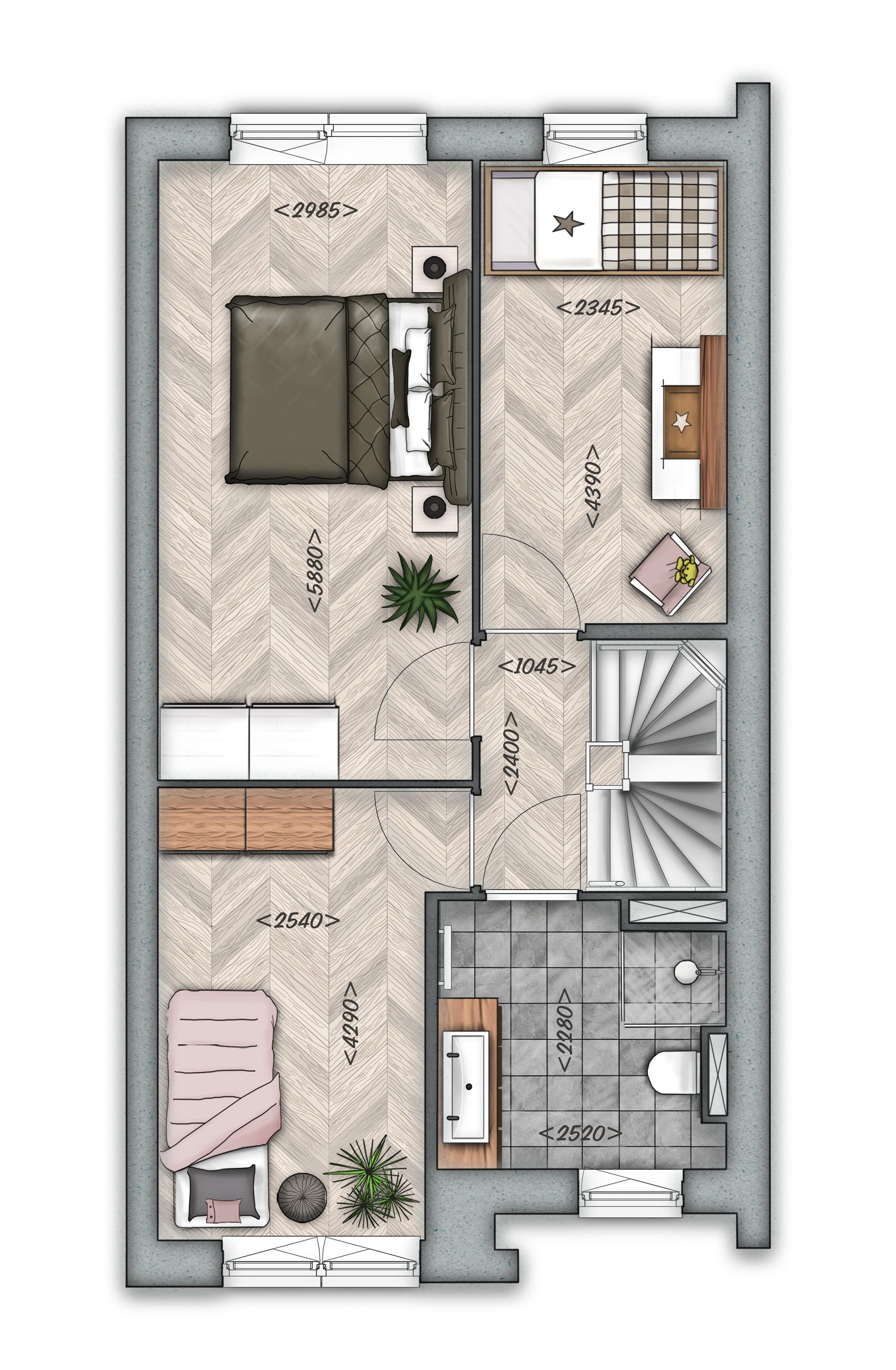 2 ONDER 1 KAPWONING MET GARAGE | TYPE D, bouwnummer 8 , afbeelding 2
