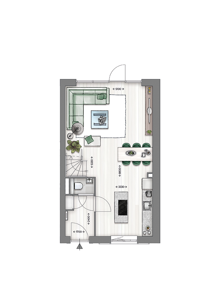 HOEK - EN TUSSENWONINGEN | GISELA, bouwnummer 47 , afbeelding 4