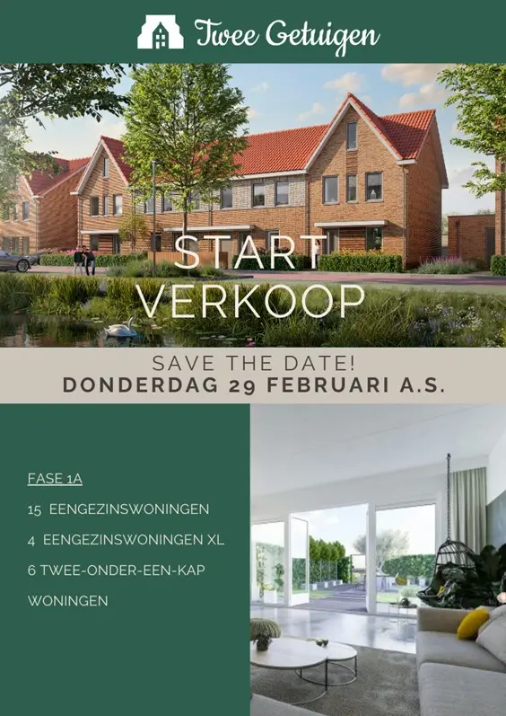 Start verkoop Twee Getuigen fase 1A Brielle