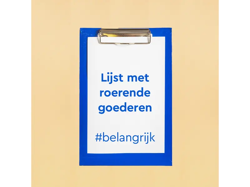 Lijst met roerende goederen