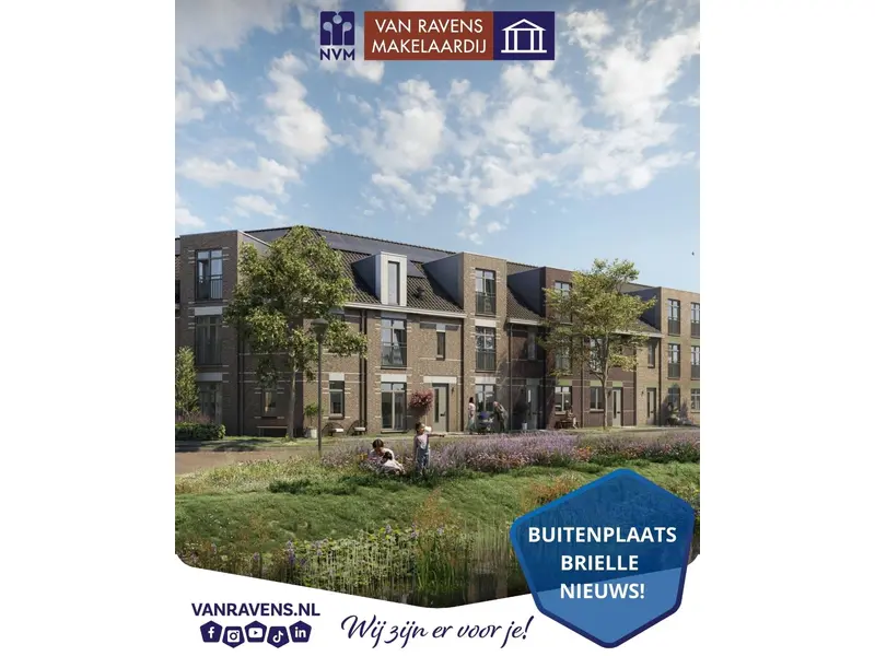 Ruim 70% van fase 1 verkocht van Buitenplaats Brielle!