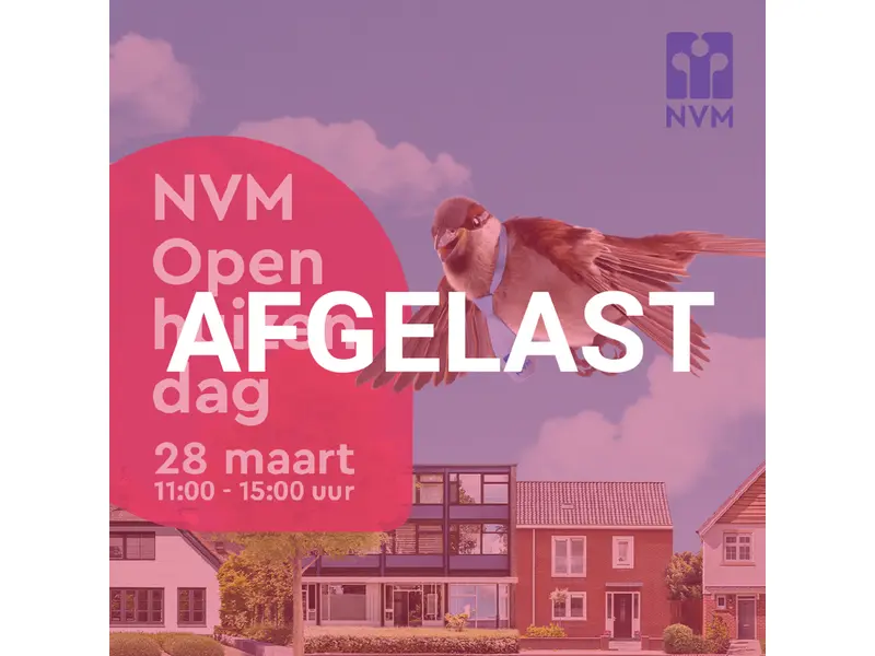 NVM Open Huizen Dag geannuleerd