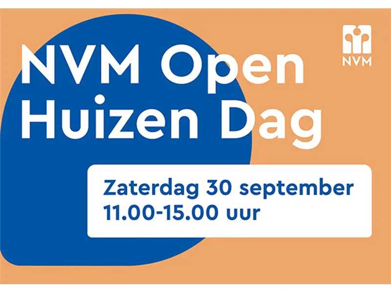 De NVM Open Huizen Dag van zaterdag 30 september 2023 staat weer voor de deur!
