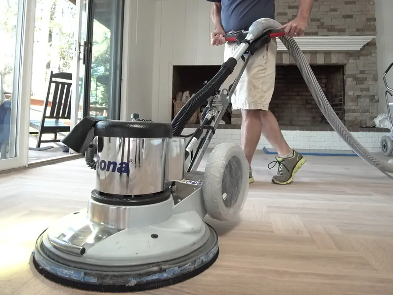 Renovatie van een houten vloer