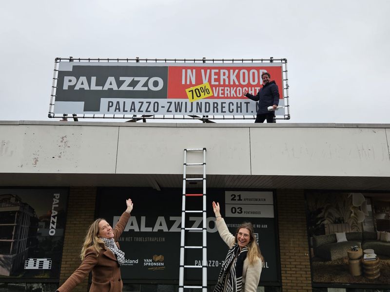 Palazzo Zwijndrecht bereikt 70% verkocht – grijp uw kans!