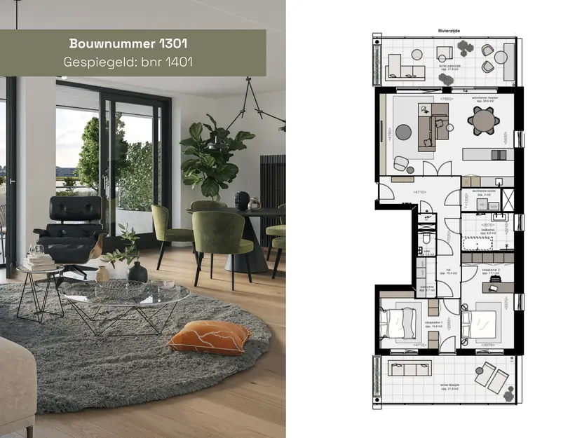 Appartementen, bouwnummer 1401 , HENDRIK-IDO-AMBACHT