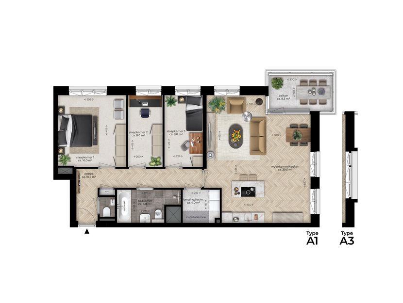 CORRIDOR, bouwnummer A.13 , ZWIJNDRECHT