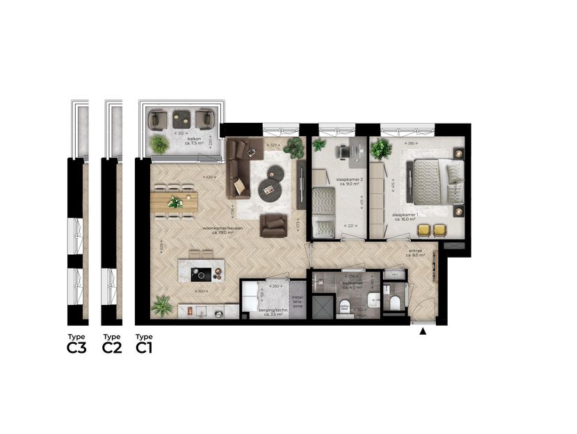 CORRIDOR, bouwnummer A.11 , ZWIJNDRECHT