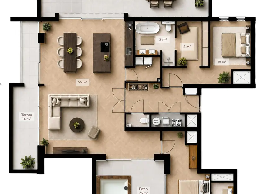 Penthouse type E, bouwnummer 19 , Nieuwegein