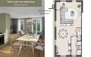 Dijkwoning 2-onder-1-kap, bouwnummer 32 , HENDRIK-IDO-AMBACHT