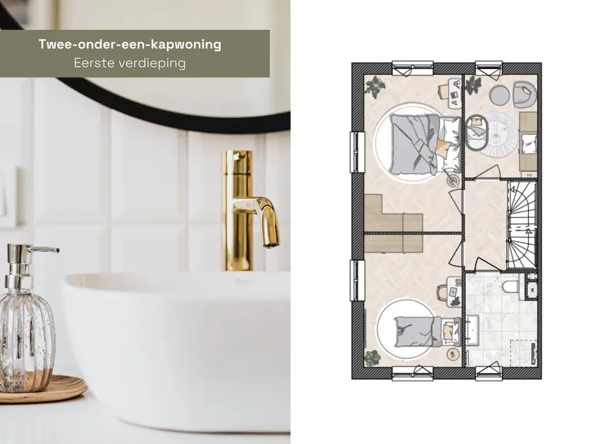 Dijkwoning 2-onder-1-kap, bouwnummer 32 , HENDRIK-IDO-AMBACHT