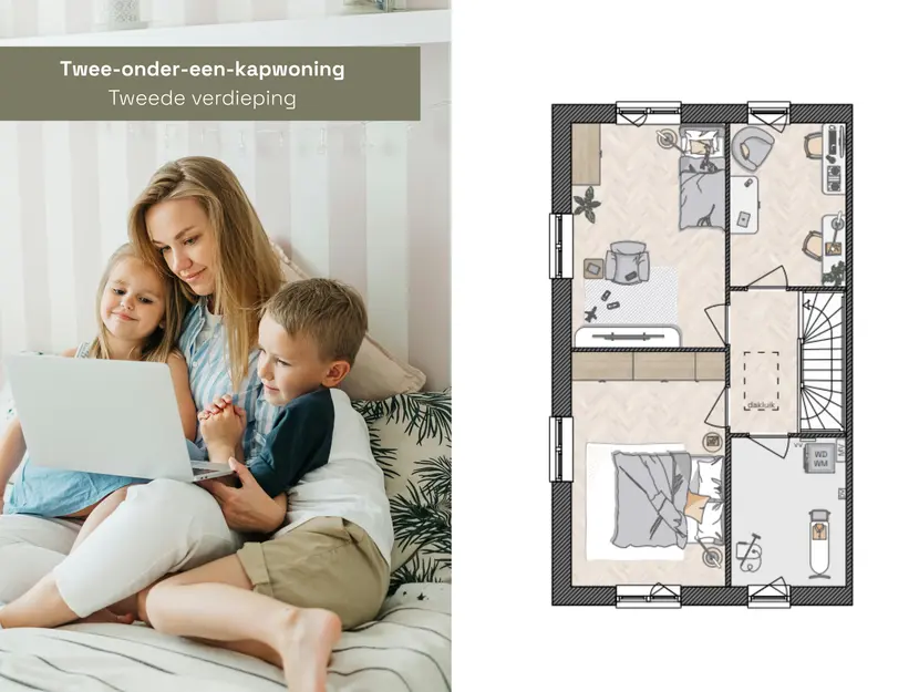 Dijkwoning 2-onder-1-kap, bouwnummer 32 , HENDRIK-IDO-AMBACHT