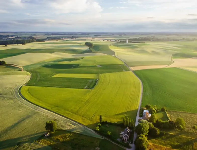 Toename bebouwd gebied ten koste van landbouw