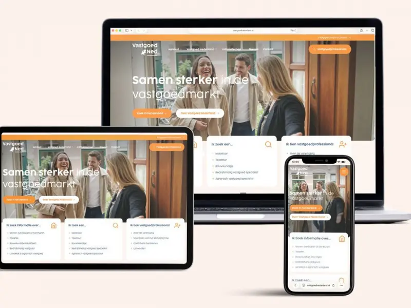 Nieuwe website van Vastgoed Nederland