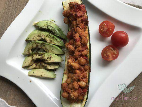 Chickpeas in Courgette