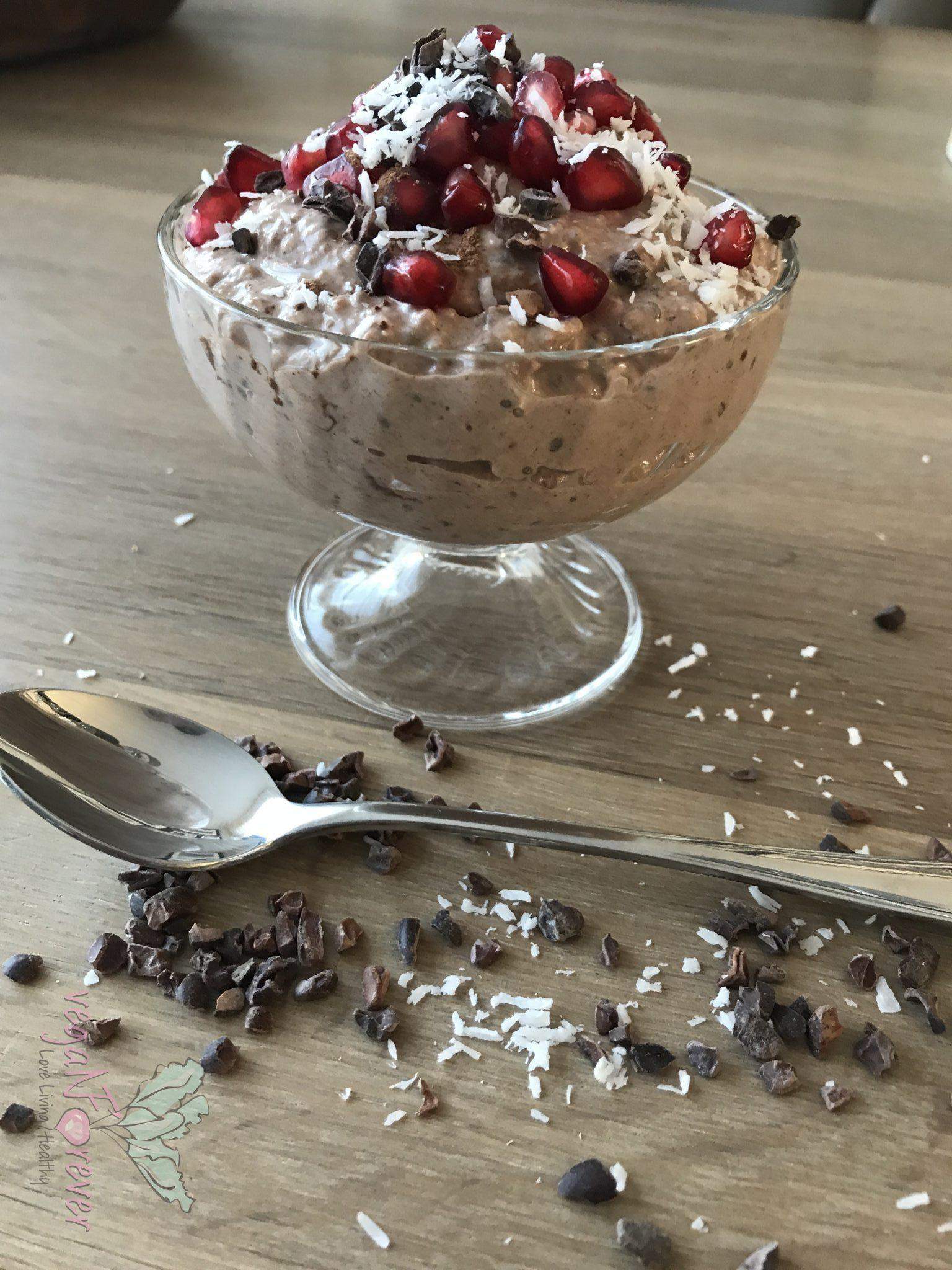 Choco-Creme met Granaatappel Pitjes