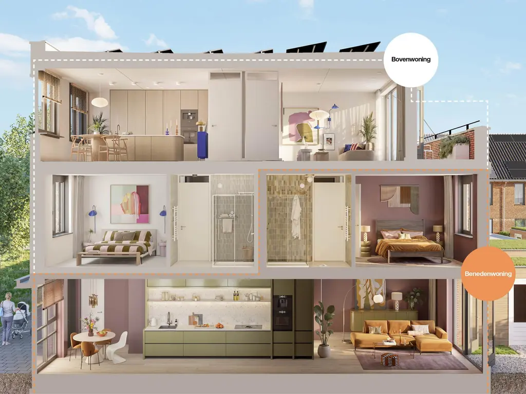 Maasterras fase 2 | beneden-, bovenwoningen, Zwijndrecht