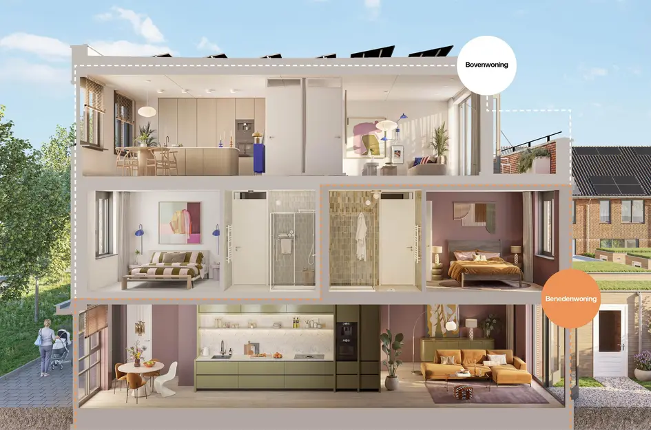 Maasterras fase 2 | beneden-, bovenwoningen