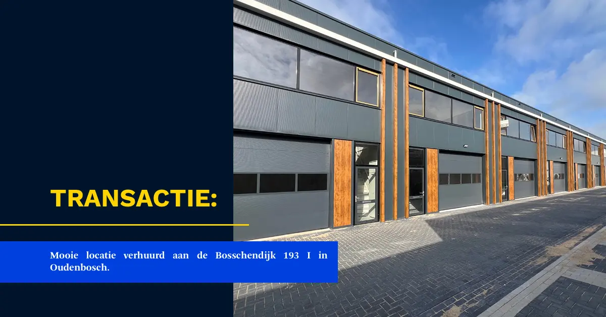 VERHUURD: Bosschendijk 193L - Oudenbosch