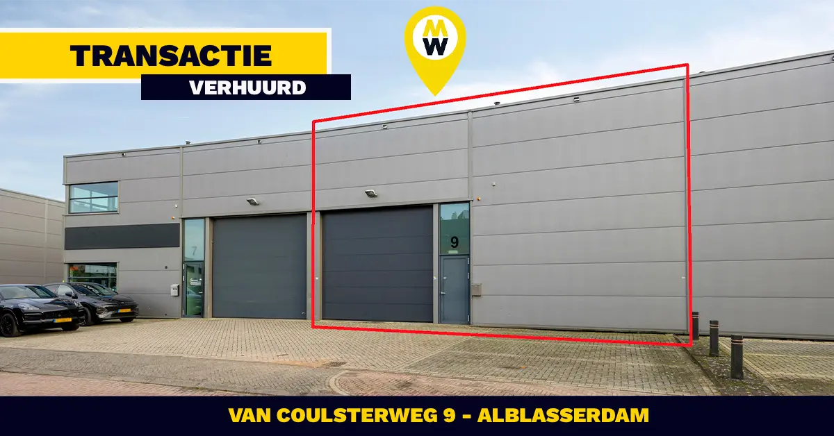VERHUURD: Van Coulsterweg 9 - Alblasserdam
