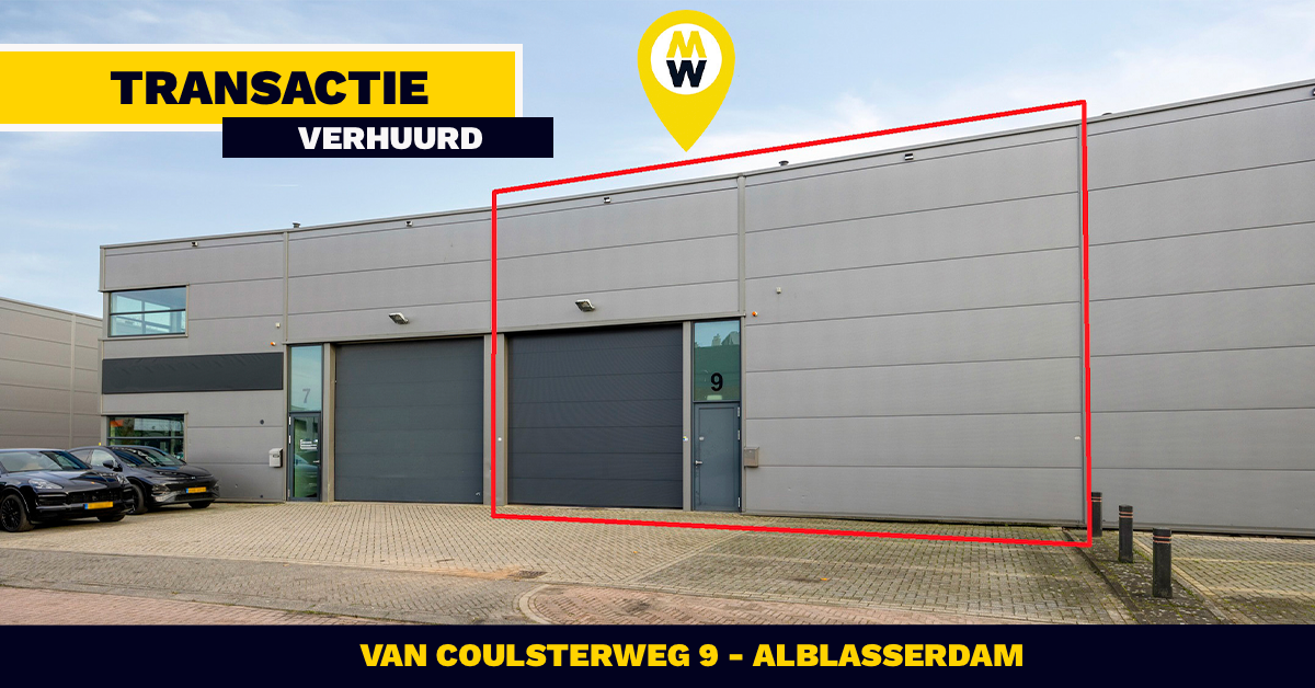 VERHUURD: Van Coulsterweg 9 - Alblasserdam