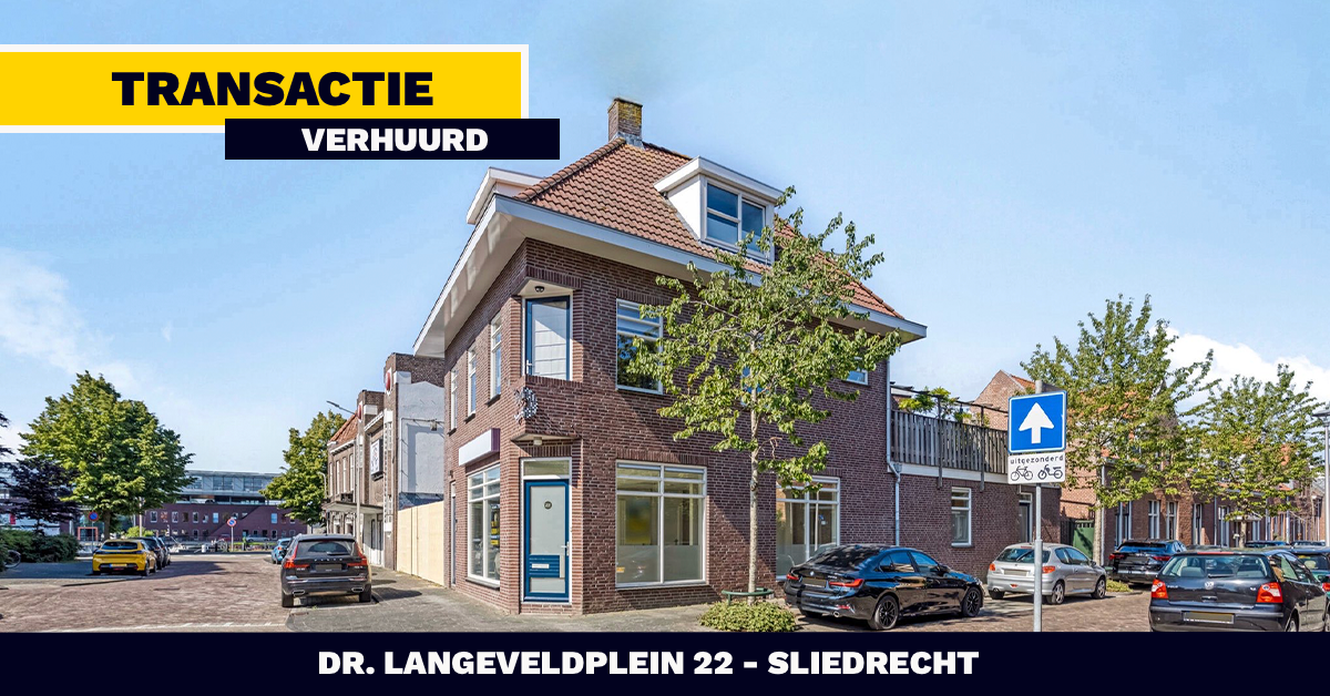 VERHUURD: Dr. Langeveldplein 22 - Sliedrecht