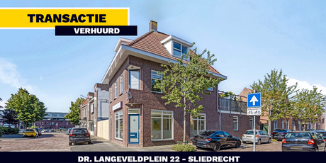 VERHUURD: Dr. Langeveldplein 22 - Sliedrecht