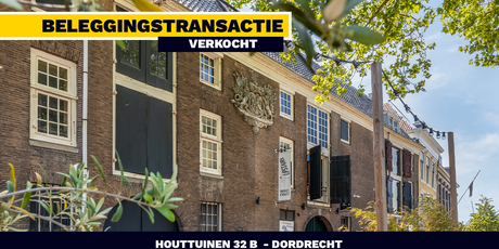 VERKOCHT: Houttuinen 32B - Dordrecht