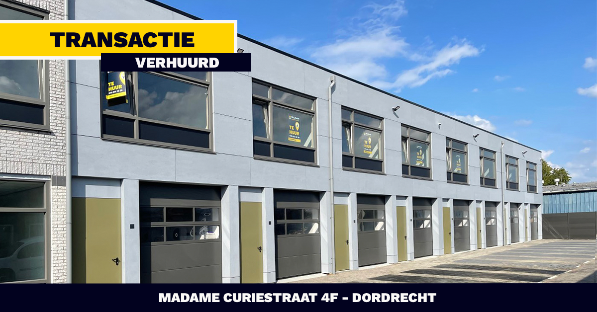 VERHUURD: Madame Curiestraat 4F - Dordrecht