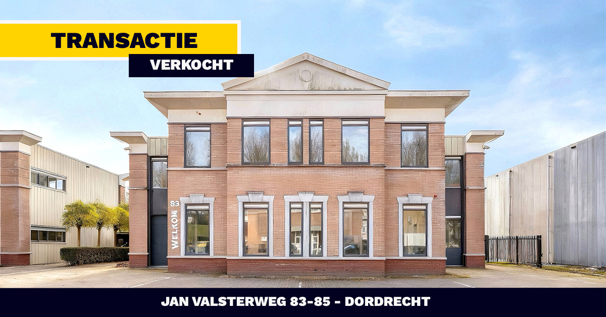 VERKOCHT: Jan Valsterweg 83/85 - Dordrecht