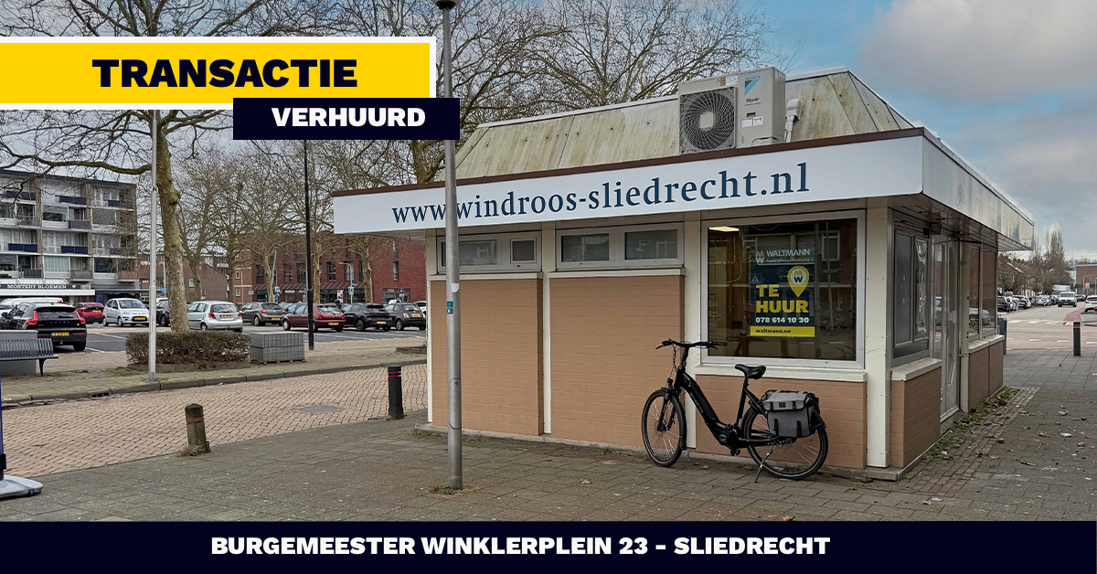 VERHUURD: Burgemeester Winklerplein 23 - Sliedrecht