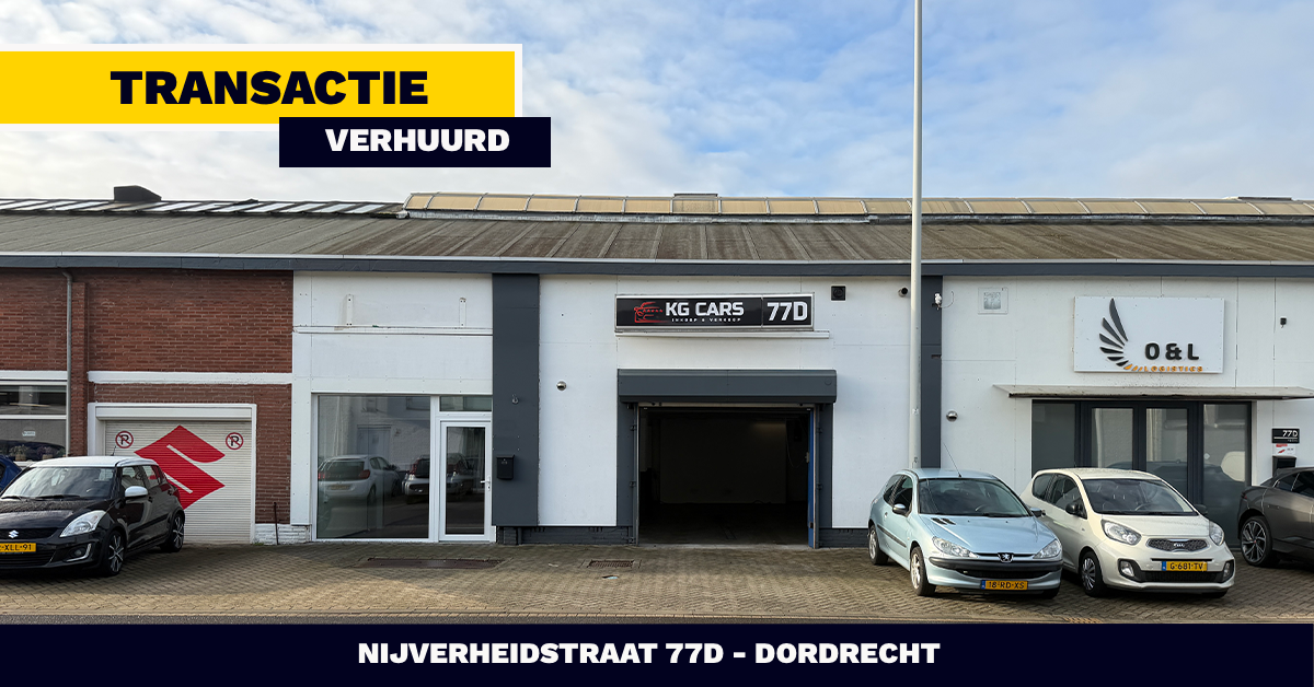 VERHUURD: Nijverheidstraat 77D - Dordrecht