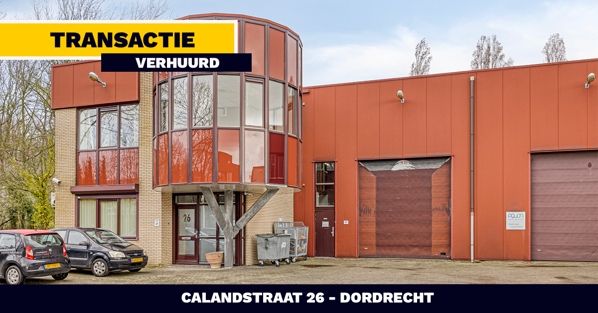 VERHUURD: Calandstraat 26 - Dordrecht