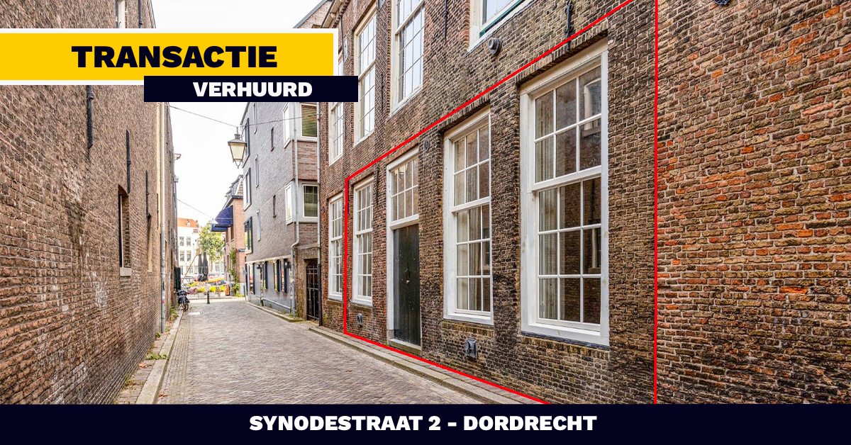 VERHUURD: Synodestraat 2 - Dordrecht