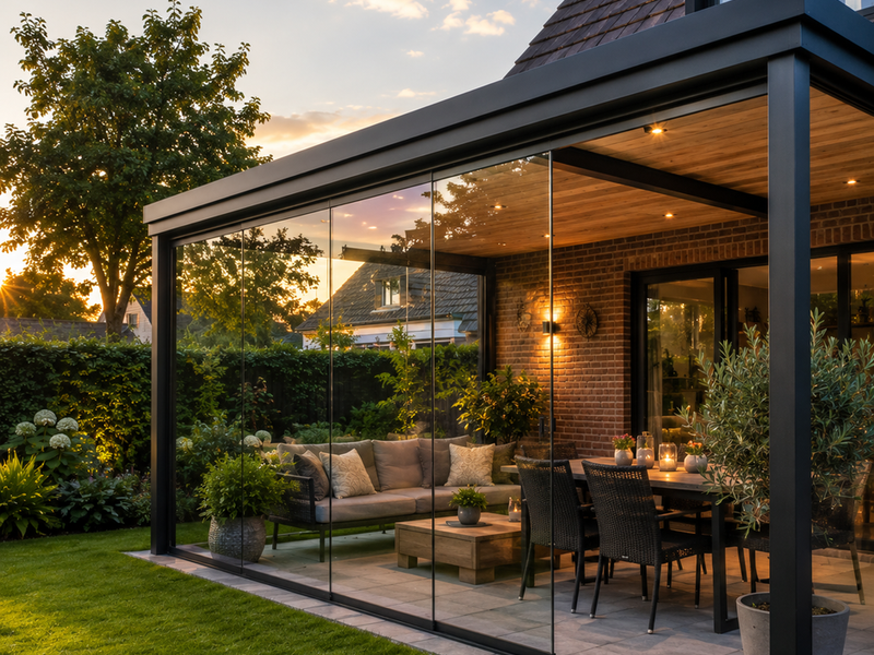 Wordt je woning meer waard door een veranda met glaswand?