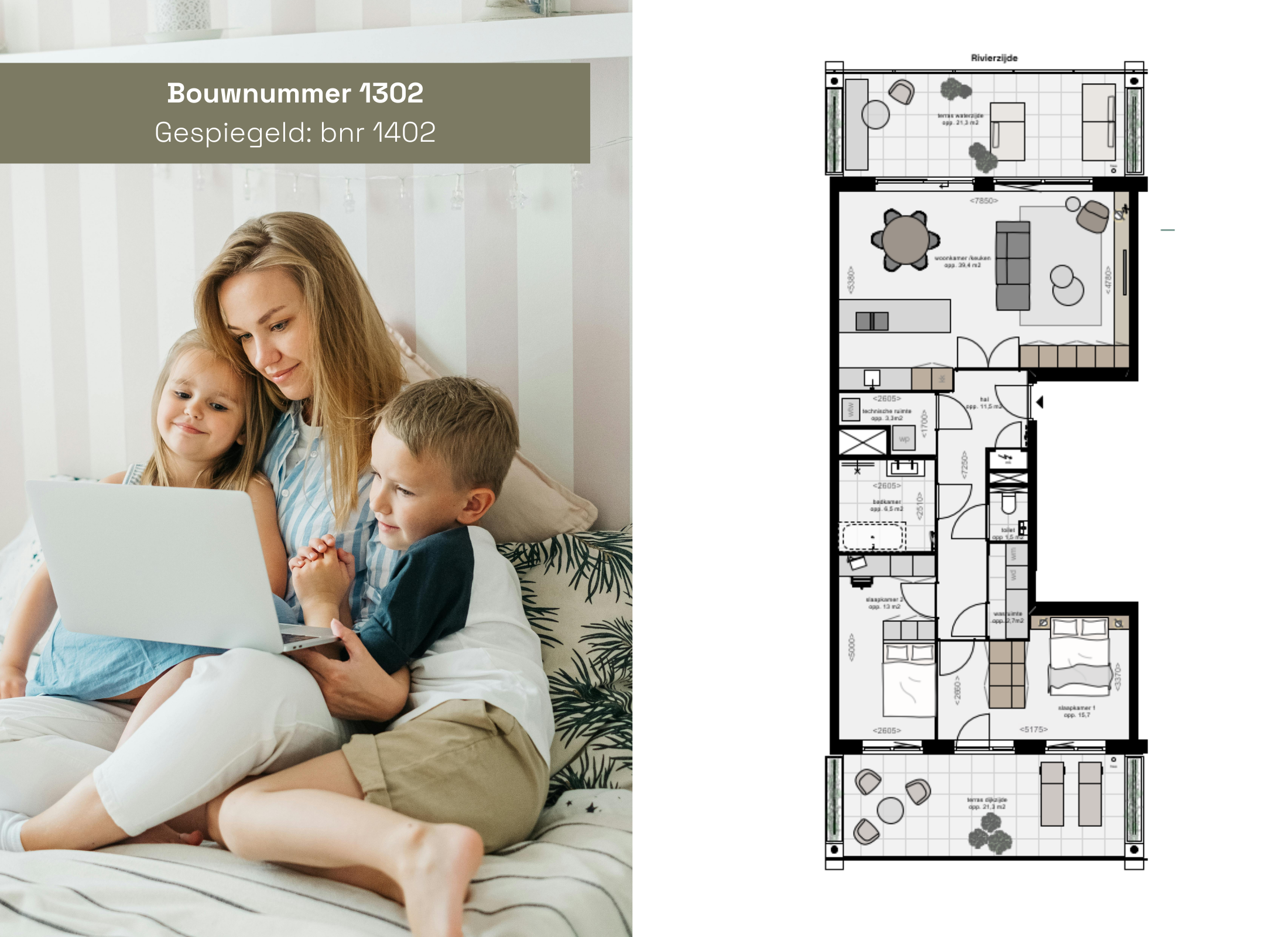 Appartement, bouwnummer 1302 