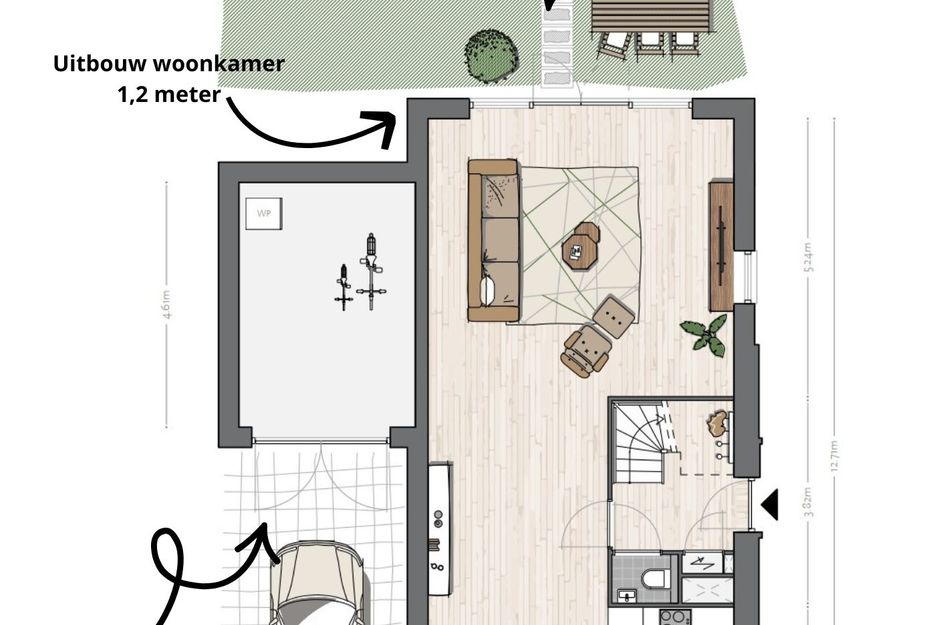 Vrijstaande woning type G, bouwnummer 1 