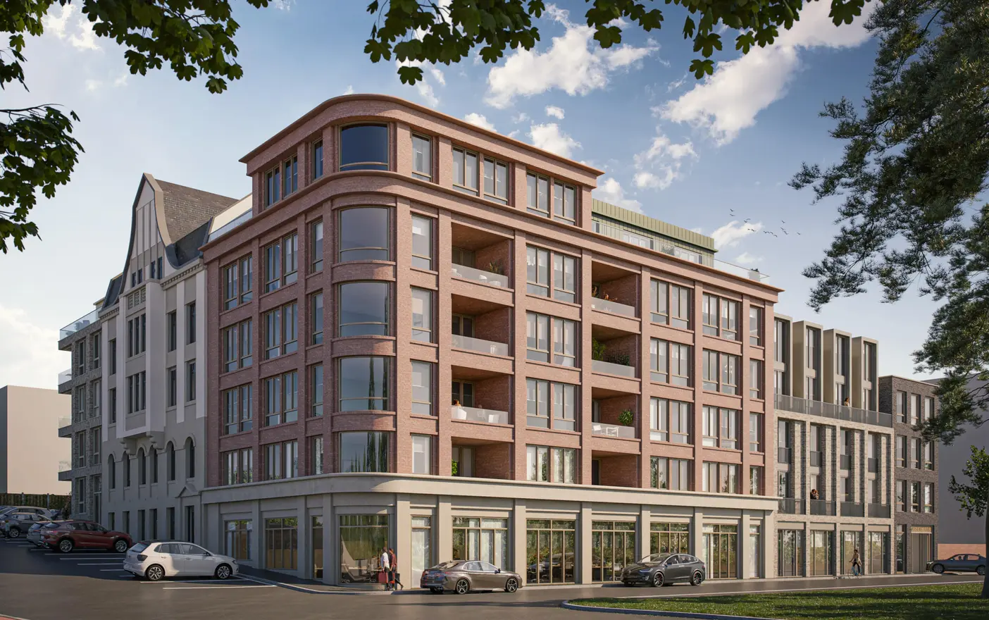Appartementen en parkeergarage Schloßberg