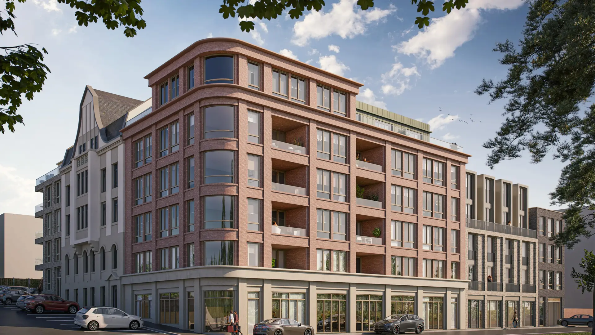 Appartementen en parkeergarage Schloßberg