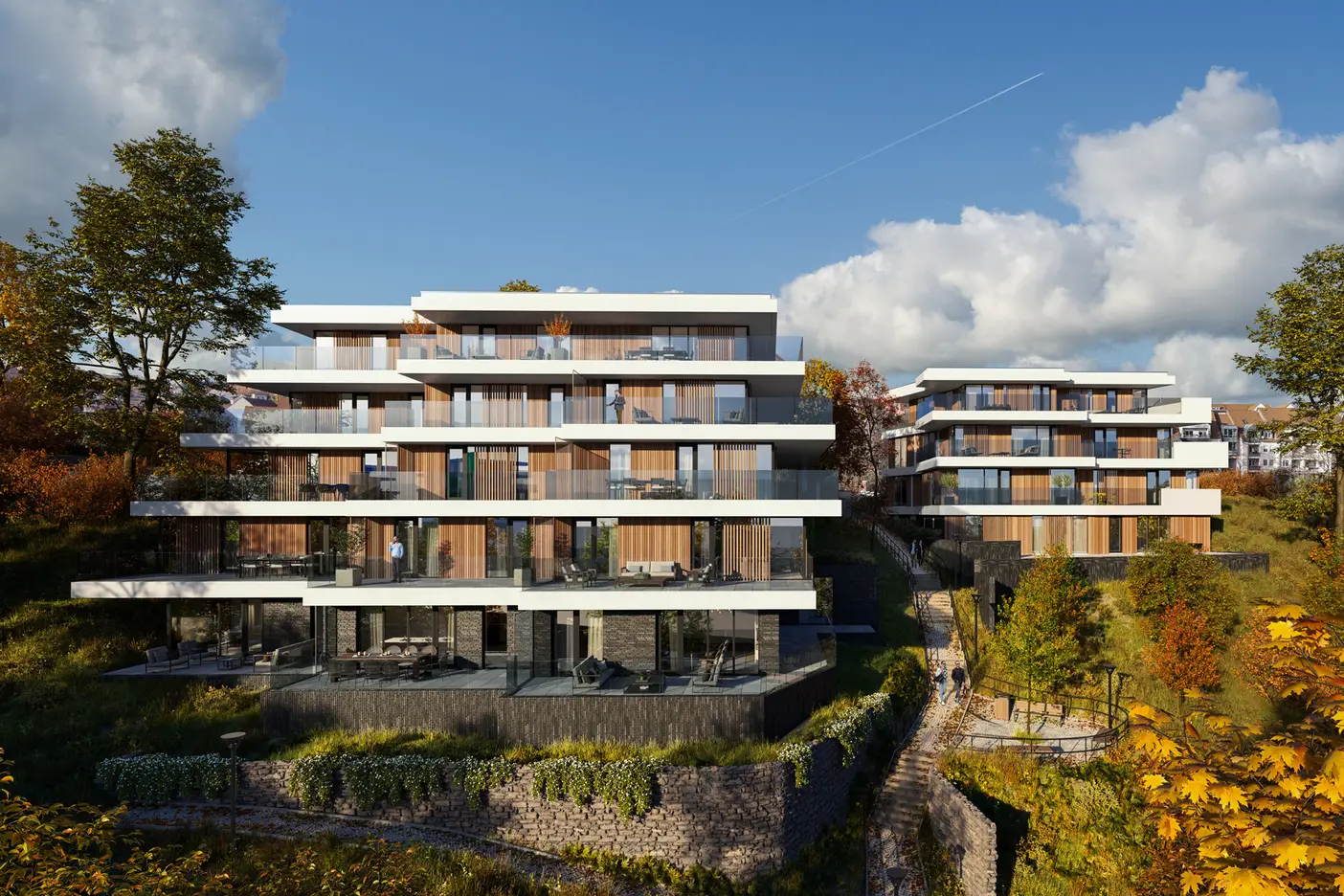 Appartementen en parkeergarage Rosentreppe